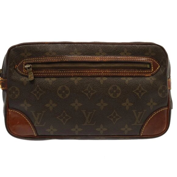 LOUIS VUITTON Monogram Marly Dragonne GM Clutch Bag M51825 LV Auth 70474 - Picture 12 of 14